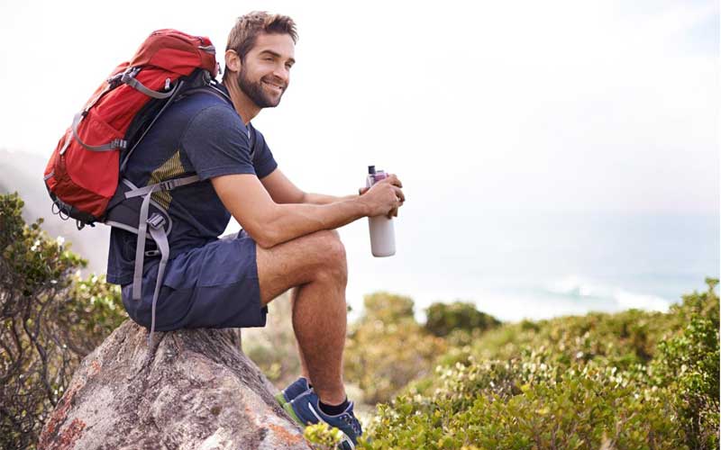 Man in Hiking Clothes